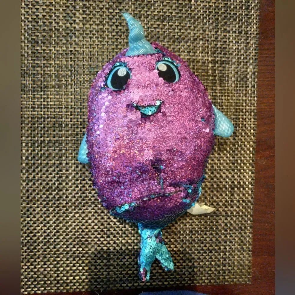 Shimmeez Reversible Sequins Stuffy Pink and blue